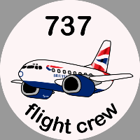 B-737 British Airways Sticker