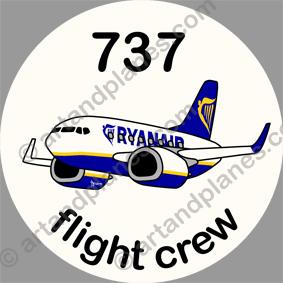 B-737 Ryanair Sticker