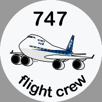 B-747 ANA Sticker