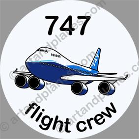 B-747 Boeing Sticker