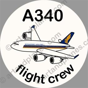 A340 Singapore Sticker