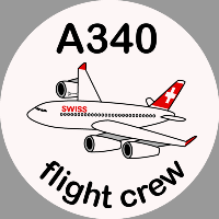 A340 Swissair Sticker