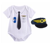 Body bebé Gafas + gorra piloto / Baby pilot body + hat