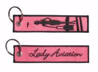 Llavero Lady Aviation key tag