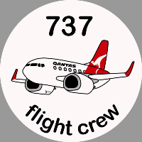 B-737 Qantas Sticker