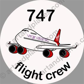B-747 Virgin Atlantic Sticker