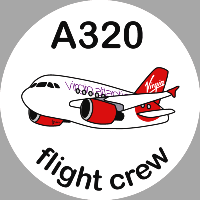 A320 Virgin Atlantic Sticker