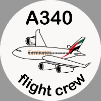 A340 Emirates Sticker