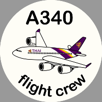 A340 Thai Airways Sticker