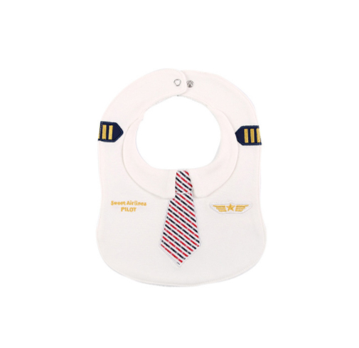 Babero Sweet airlines (Blanco) / Baby bib
