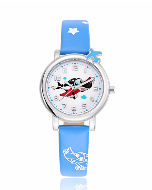Reloj avión azul niños / Kids blue airplane watch