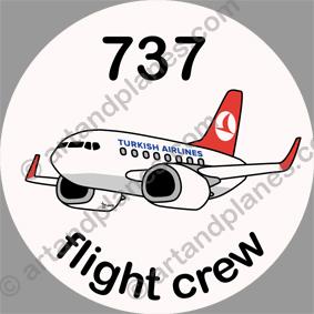 B-737 Turkish Airlines Sticker