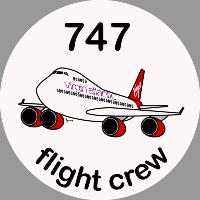 B-747 Virgin Atlantic Sticker