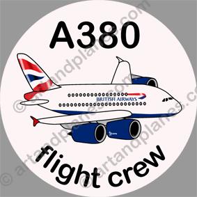 A380 British Airways Sticker