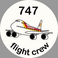 B-747 Iberia Sticker
