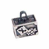 Charm World Suitcase (Plata/Silver)