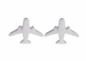 Pendientes avión plateados / airplane silvery earring