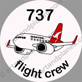 B-737 Qantas Sticker