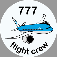 B-777 KLM Sticker
