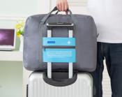 Bolso plegable viaje (verde) / Folding green travel bag
