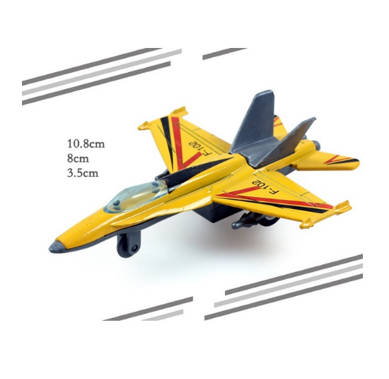 Avión metal amarillo / Yellow metal airplane