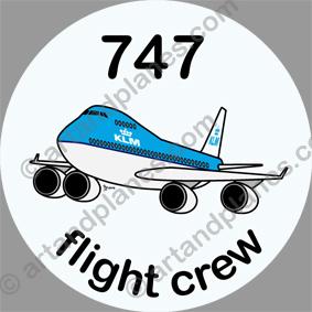 B-747 KLM Sticker