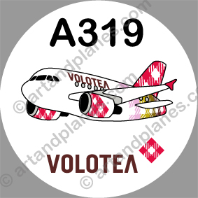 Pegatina A319 Volotea Sticker