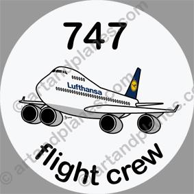 B-747 Lufthansa Sticker