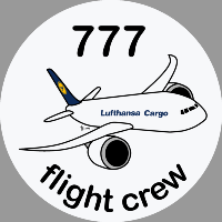 B-777 Lufthansa Cargo Sticker