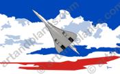 Ilustración France - Concorde (Serie Banderas/Flag series Print) - Illustration