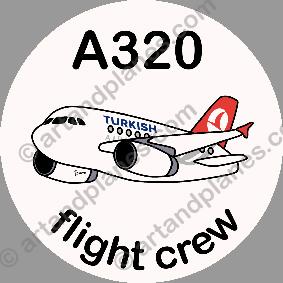 A320 Turkish Airlines Sticker