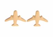 Pendientes avión dorados / airplane golden earring
