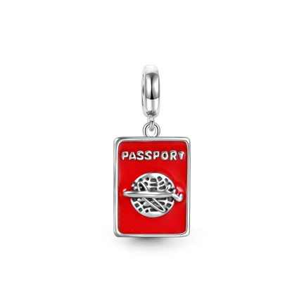 Charm Red Passport (Plata/Silver)