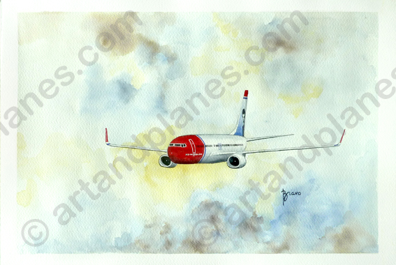 B737-800 Norwegian Painting