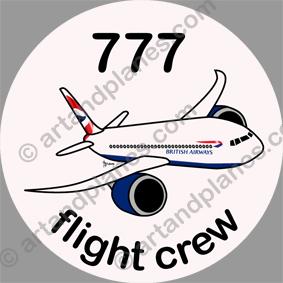 B-777 British Airways Sticker