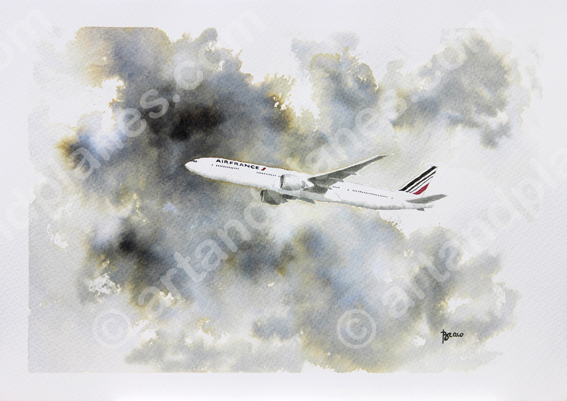 B777 Air France Painting