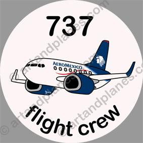 B-737 Aeromexico Sticker