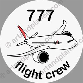 B-777 JAL Sticker