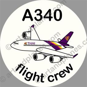 A340 Thai Airways Sticker
