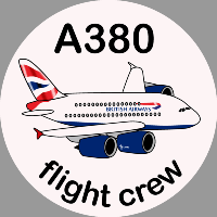 A380 British Airways Sticker