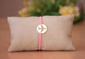 Pulsera avión PL12 rosa claro/ Airplane light pink bracelet