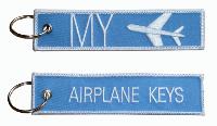 Llavero My airplane keys key tag