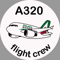 A320 Alitalia Sticker