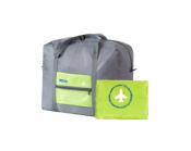 Bolso plegable viaje (verde) / Folding green travel bag